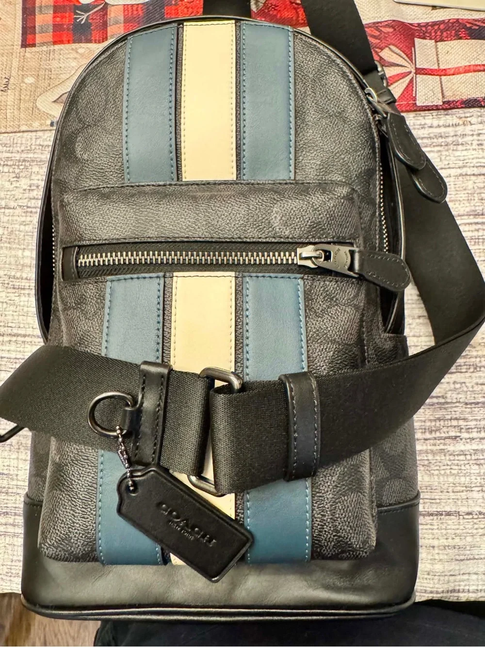 Coach signature coated